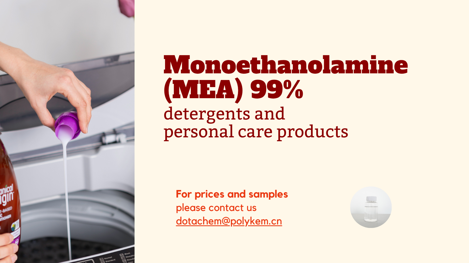 Monoethanolamin (MEA)%99: Deterjanlarda ve kişisel bakım ürünlerindeki temel bileşen