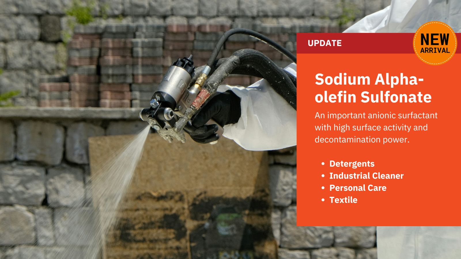 Kimyasal Dış Ticaret Şirketi Dotachem, mevcut ürün sodyum alfa-olefin sülfonatını yeni ekledi!